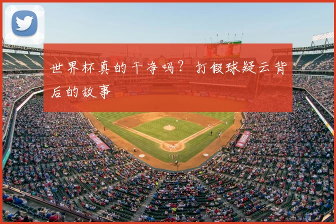 世界杯真的干净吗？打假球疑云背后的故事